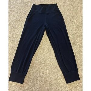 Lululemon ALIGN Cropped Jogger - Nulu Fabric - Navy Blue - Size 4